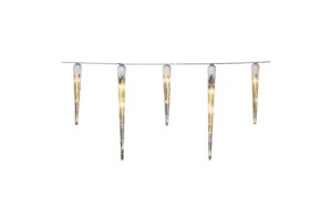 Konstsmide LED Lichtervorhang Eiszapfen 48 LED, outdoor, L: 7.75m, 32 Zapfen