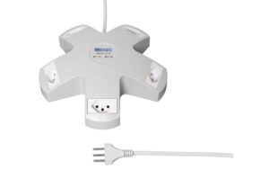 902470 - Mediatech STEFFEN Steckerleiste STEBA VARIABL, 5xT13 2xUSB, 3m Kabel, weiss kaufen Schweiz | Mediatech.ch