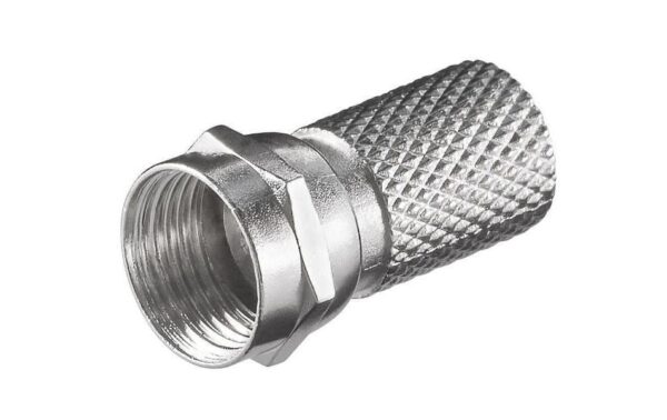 Satelliten F-Stecker 7mm 10er-Pack Ausführung Metall, vernickelt kaufen Schweiz | Mediatech.ch