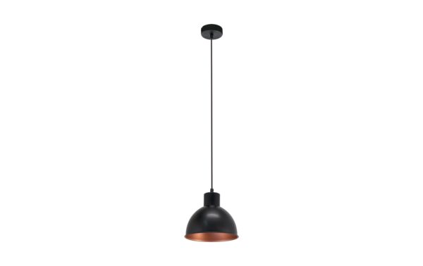 EGLO TRURO 1 Hängeleuchte schwarz, kupfer Trend & Vintage / exkl. 1x E27 60W