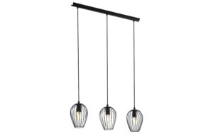 EGLO NEWTOWN Hängeleuchte schwarz Trend & Vintage / exkl. 3x E27 60W