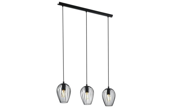 905269 - Mediatech EGLO NEWTOWN Hängeleuchte schwarz Trend & Vintage / exkl. 3x E27 60W