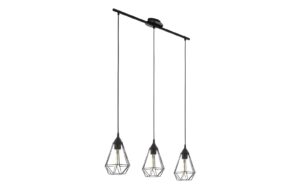 EGLO TARBES Hängeleuchte schwarz Trend & Vintage / exkl. 3x E27 60W