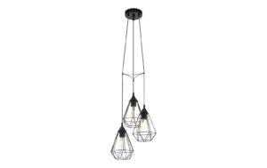 EGLO TARBES Hängeleuchte schwarz Trend & Vintage / exkl. 3x E27 60W
