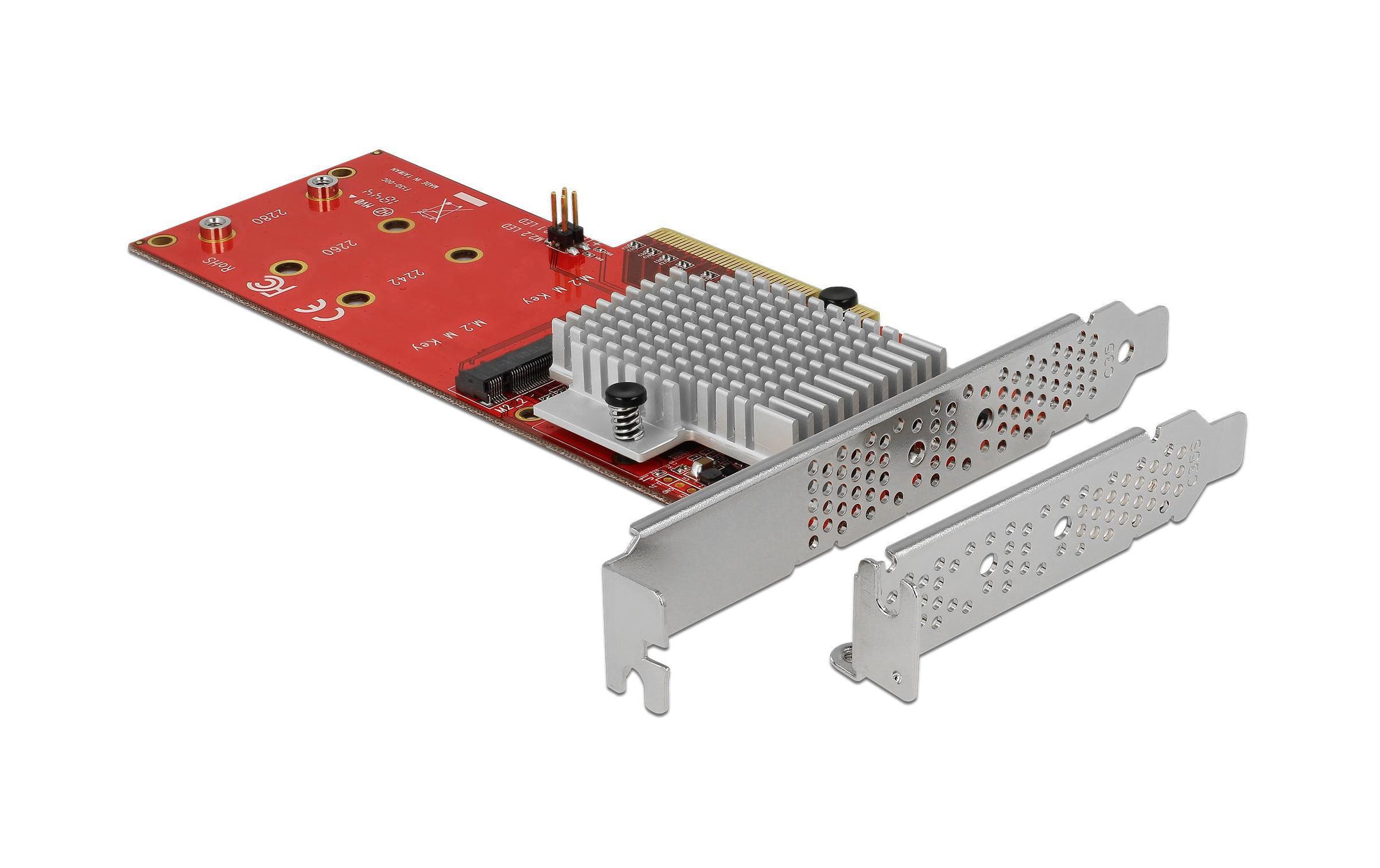 905661 - Mediatech DeLock PCI-Ex8 Karte, NVMe für 2x M2 Key-M SSD kaufen Schweiz | Mediatech.ch