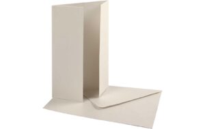 Creativ Company Karten 230 g Perlglanz 10 Set, mittig zu öffnen, 10.5 x 15 cm