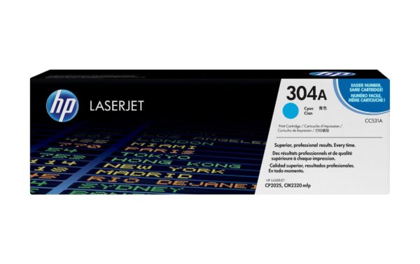 HP Toner 304A - Cyan (CC531A) Seitenkapazität ~ 2'800 Seiten