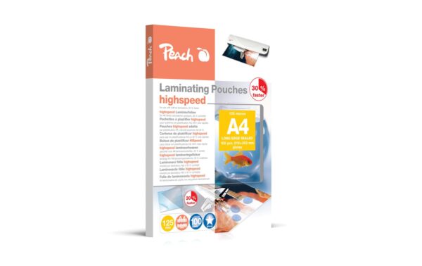Peach Laminierfolie A4 Highspeed 125mic, 100 Stk. kaufen Schweiz | Mediatech.ch