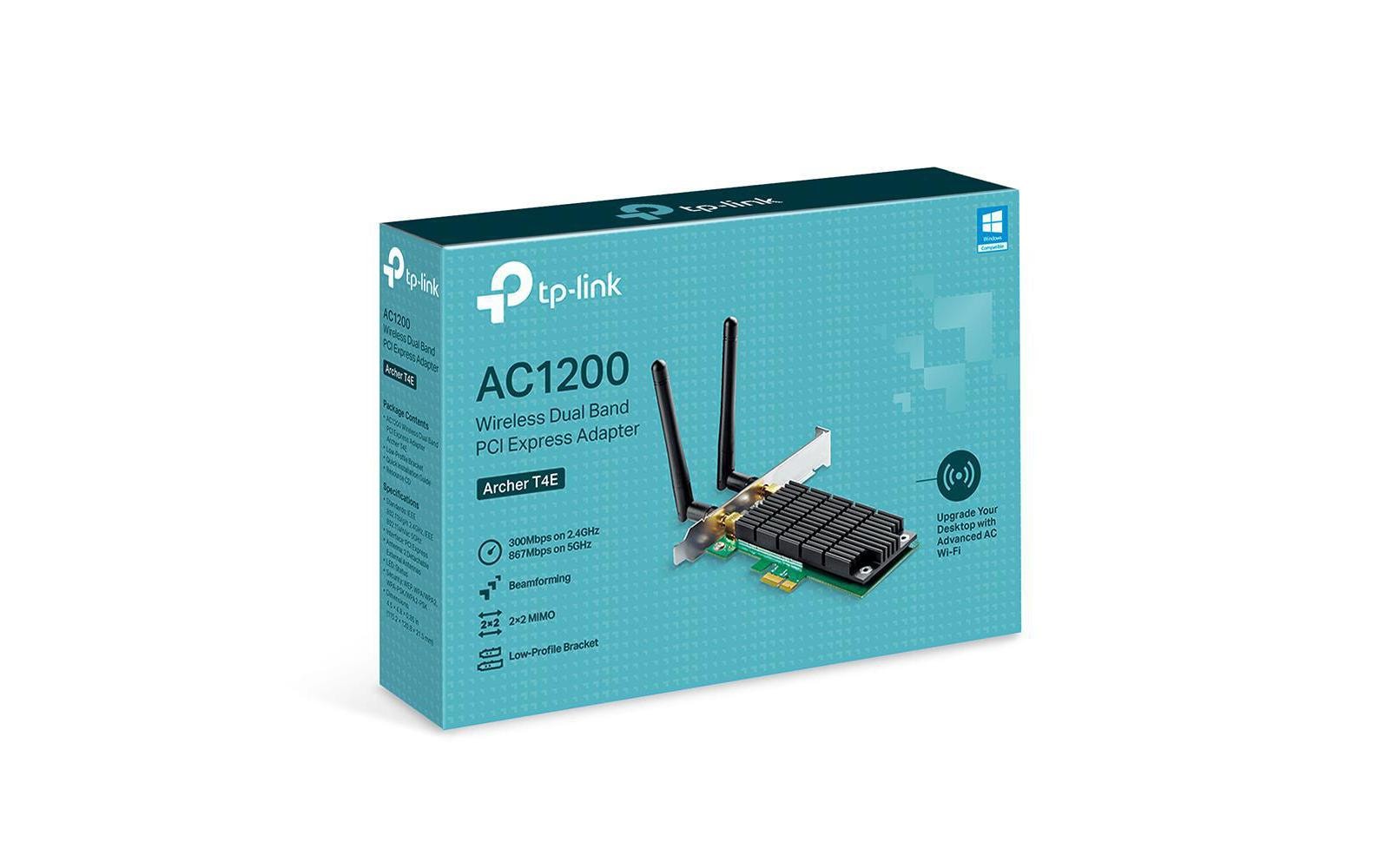 910819_3 - Mediatech TP-Link Archer T4E: WLAN PCI-Express Card AC Standard, 867Mbit 5GHz, 300Mbit 2.4GHz