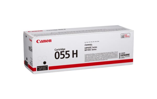 Canon Toner 055 H BK, 3020C002 7600 Seiten, zu LBP664/663, MF746/744/742