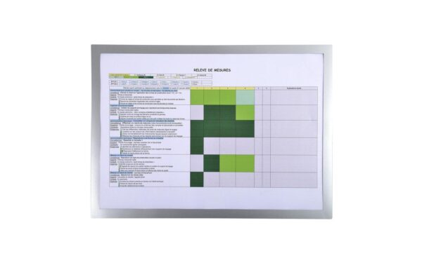 Exacompta Hülle PVC Infos Magnet silber A3 magnetische Wandhülle