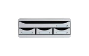 Exacompta TOOLBOX MINI 4 Schubladen grau Ordnungs- und Ablagebox mit 4 Laden