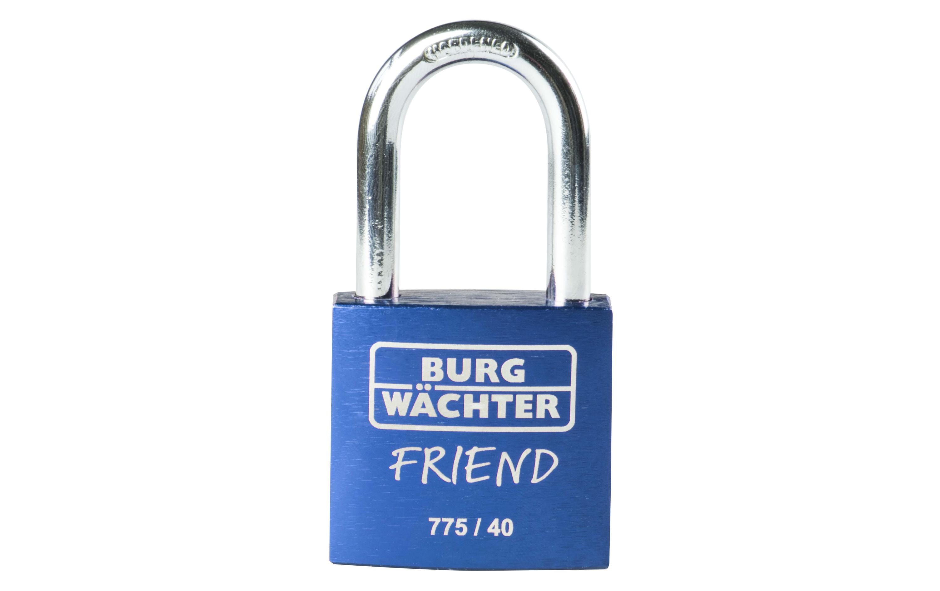 Burgwächter Vorhangschloss 775 40 Friend blau, WxH 20.5x32.5mm kaufen Schweiz | Mediatech.ch