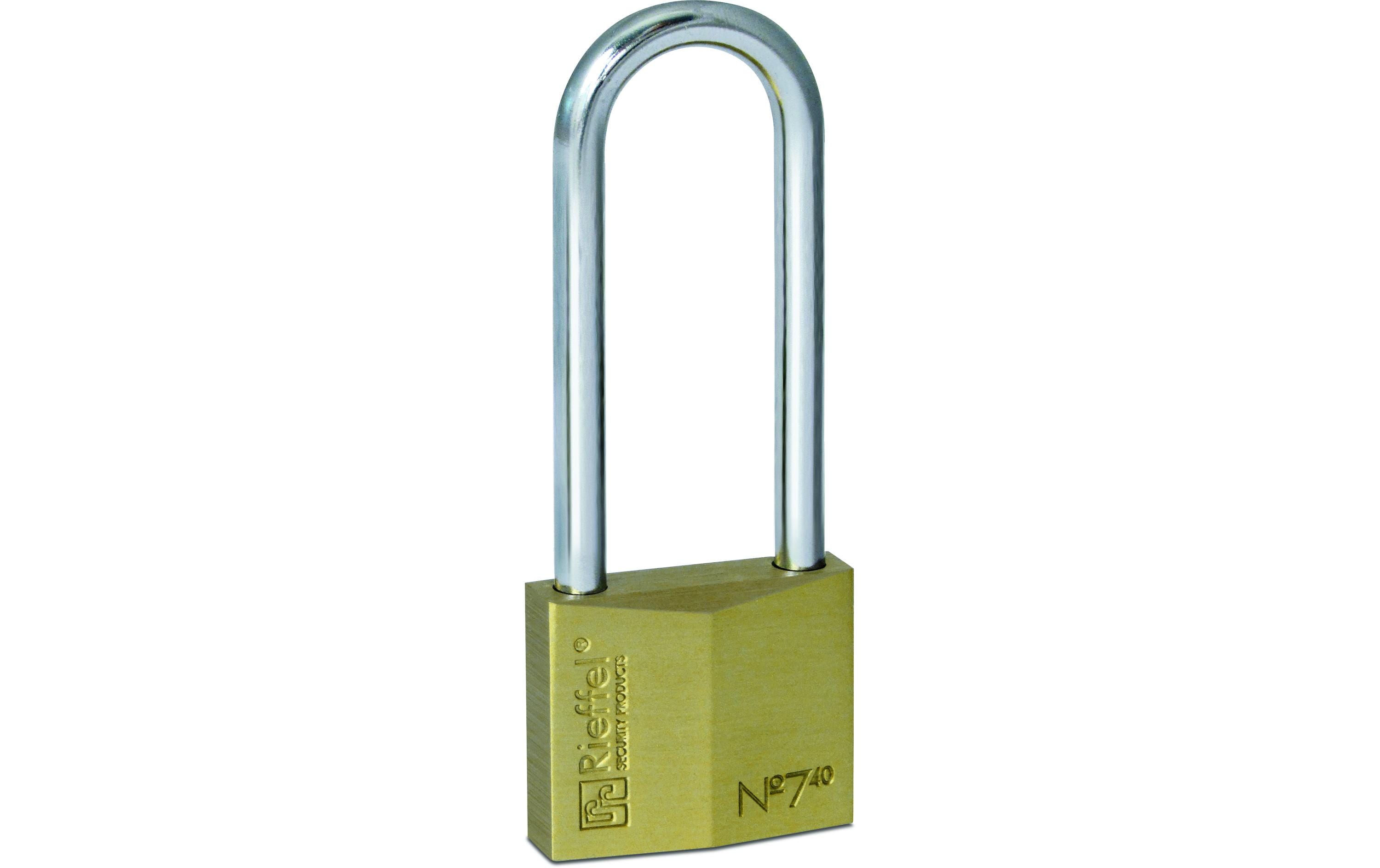 915940 - Mediatech Rieffel Vorhängeschloss Messing Nr. 7 SB hoher Bügel Gr. 40x70mm kaufen Schweiz | Mediatech.ch