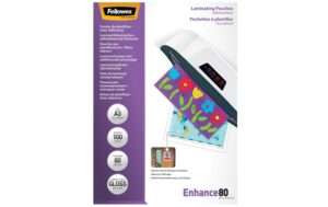 Fellowes selbskleb. Laminierf. A3, 80 Mikr. 100 Stück