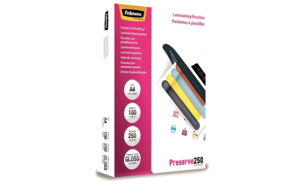 Fellowes Laminierfolien 250 Mikron 100 Stück, A4 kaufen Schweiz | Mediatech.ch