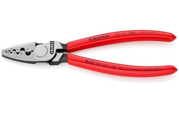 Knipex Crimpzange für Aderendhülsen 180 mm mit Kunststoff überzogen kaufen Schweiz | Mediatech.ch