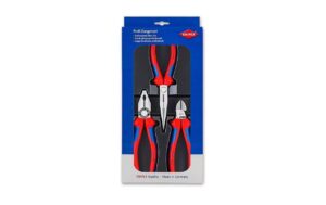 Knipex Montage-Zangen Paket 3-teilig Kombi-,Flachrundzange+Seitenschn.