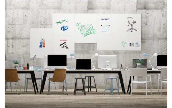 Legamaster Whiteboard Board-Up 75x50 Lackierte Oberfläche, ohne Rahmen