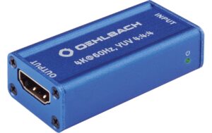 Oehlbach HDMI UHD Repeater UHD 60Hz, YUV 4:4:4, HDCP 2.2