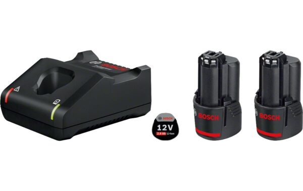 918794 - Mediatech Bosch Professional Basis-Set GBA 12V 2.0 Ah Clic&Go 2x 2.0 Ah Akku und Ladegerät