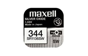 Maxell Knopfzelle SR1136SW, 1.55V, 10Stk 10 Stück, Blister Verpackung, vergl. V344