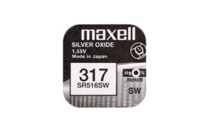 Maxell  Knopfzelle SR516SW, 10er Pack vergl. V317