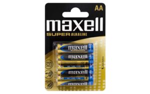 Maxell Batterie Super Alkaline AA 4 Stück vergl. LR6, Blister