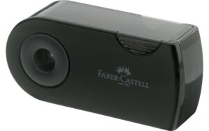 Faber-Castell Doppelspitzdose schwarz mit Schutzhülle