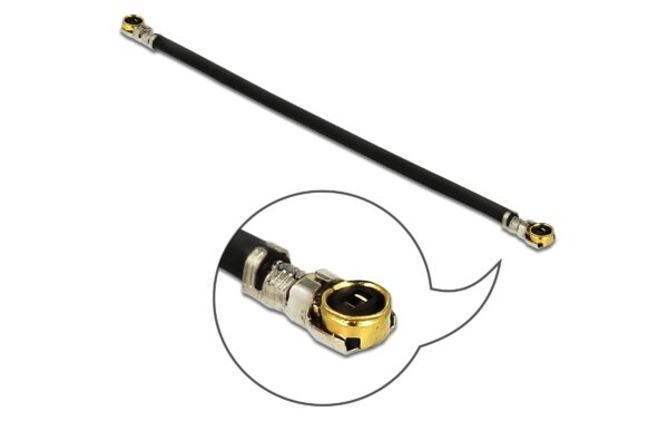 Delock Antennenkabel, 4.5cm, 1.13 MHF 4L Stecker zu MHF 4L Stecker