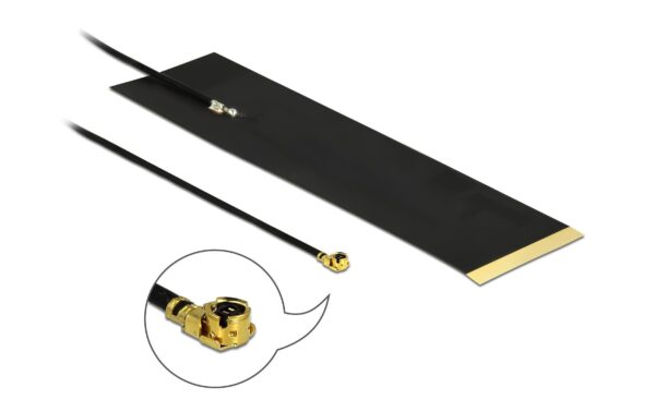 Delock LTE Antenne, 15cm, 1.13 MHF I Stecker, Klebemontage, 3.9 dBi kaufen Schweiz | Mediatech.ch
