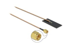 Delock WLAN Antenne, PCB, 1m SMA Stecker, Klebemontage, 0.5 - 1.2 dBi