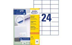 Avery Zweckform Etiketten A4, 70x37mm Packung zu 220 Blatt / 5280 Etiketten