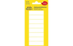 Avery Zweckform Etiketten Vielzweck weiss 50x14mm, 8 Bogen / 64 Etiketten