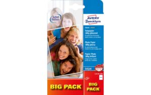 Avery Zweckform Classic Inkjet Foto Papier 10x15, 180g. Inhalt: 100 Blatt,