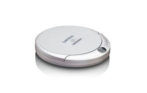 Lenco CD-201, CD / MP3 Player, silber portabel, inkl. Kopfhörer