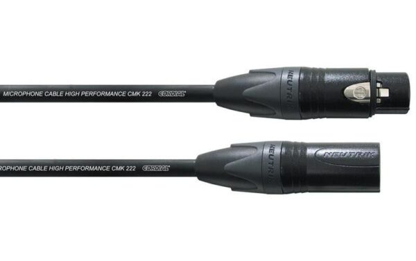 Cordial PEAK CPM 3 FM , XLRf – XLRm, 3 m Audiokabel