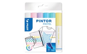 Pilot Pintor Marker Pastel medium 4.5mm, 6 Farben