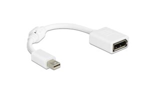 Monitoradapter Mini-Displayport zu DP 3840 x 2160 @ 60 Hz, weiss, 15cm