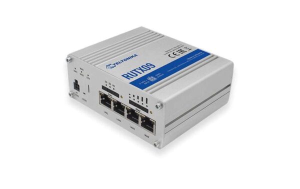 Teltonika LTE Industrierouter RUTX09 Cat.6 LTE/3G/2G, 4x GE, VPN, Dual-SIM kaufen Schweiz | Mediatech.ch