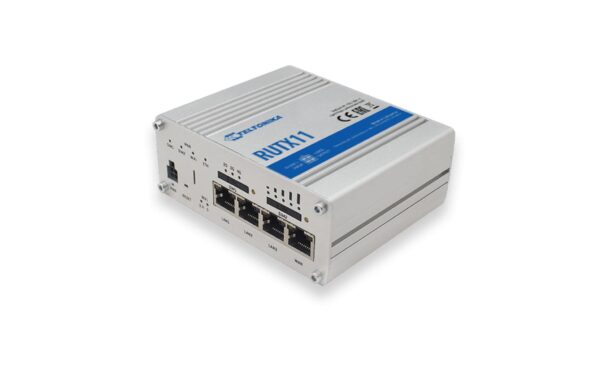 Teltonika LTE&WLAN Industrierouter RUTX11 Cat.6 LTE/3G/2G, 4GE, 300/876Mbps WLAN-AC