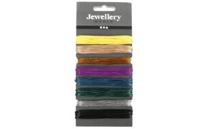Creativ Company Baumwollkordel 1 mm 8 Stück à 5 m, sortierte Farben