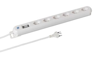 932966 - Mediatech STEFFEN STEBA LINEA Steckerleiste 6xT13 Steckdosen quer, weiss, 3m Kabel, Magnet kaufen Schweiz | Mediatech.ch