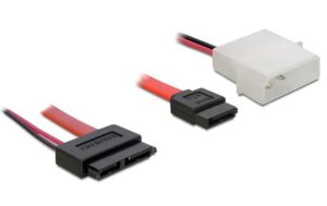 Delock SATA2 Kabel für Slimline Geräte(ODD), 30cm SATA+Power, 7+6 Pin Anschluss, 5 Volt Molex kaufen | Mediatech.ch