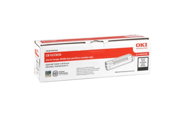 Toner black zu OKI C810/830 8000 Seiten @5% Deckung, 44059108 kaufen Schweiz | Mediatech.ch