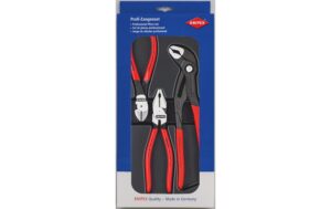 Knipex Kraft-Zangen Paket 3-teilig Kombi-,Wasserzange,Seitensch. 160/180/250