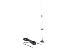 Delock LTE Antenne, 5-7dBi, mit Montagefuss SMA-Anschluss, 0.7-2.7Ghz, 3m Kabel,Outdoor