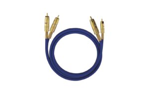 94161 - Mediatech Oehlbach Audio Kabel NF 1 Master Set 0.5m 2x Cinch männlich / 2x Cinch männlich, blau