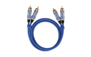 Oehlbach Audio Kabel BEAT! 0.5m 2x Cinch männlich / 2x Cinch männlich, blau