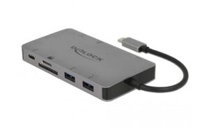 Delock 87735 Dockingstation USB3.1-C USB 3.1, HDMI, VGA, SD, LAN, PD 3.0